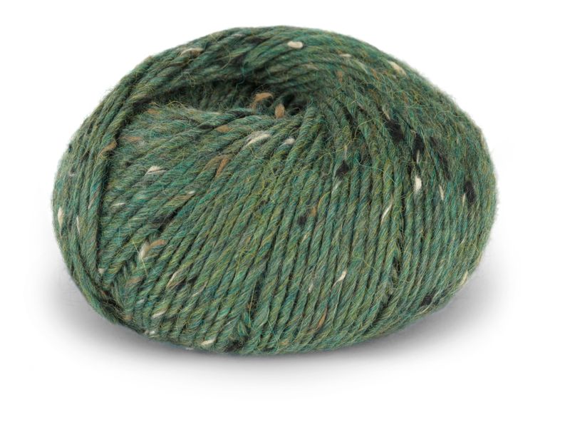 132 Alpakka Tweed Furugrønn